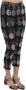 Dolce & Gabbana Black Pineapple Print Skinny Capri Pants Zwart Dames - Thumbnail 2