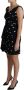 Dolce & Gabbana Zwarte geplooide mini-jurk met polkadots Black Dames - Thumbnail 2