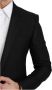 Dolce & Gabbana Slim Fit Martini Blazer Italiaans Ontwerp Black Heren - Thumbnail 2