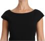 Dolce & Gabbana Zwarte stretch pasvorm flare jurk maxi Black Dames - Thumbnail 2