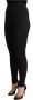 Dolce & Gabbana Stijlvolle Zwarte Virgin Wool Stretch Taille Tights Broek Black Dames - Thumbnail 2