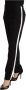 Dolce & Gabbana Black White Stripes Wool Trouser Tapered Pants Zwart Dames - Thumbnail 2
