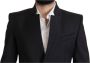 Dolce & Gabbana Black Wool Single Breasted Coat Men Blazerjas Zwart Heren - Thumbnail 2