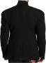 Dolce & Gabbana Black Wool Single Breasted Jacket Blazerjas Zwart Heren - Thumbnail 2