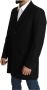 Dolce & Gabbana Wool Single Breasted Long Coat Jacket Zwart - Thumbnail 2