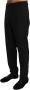 Dolce & Gabbana Black Wool Stretch Dress Trousers Pants Zwart Heren - Thumbnail 2