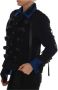 Dolce & Gabbana Zwarte Wollen Trenchcoat Herfst 2016 Collectie Zwart Heren - Thumbnail 2