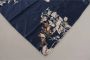 Dolce & Gabbana Blauwe bloemen zijden vierkante zakdoek sjaal Blauw Dames - Thumbnail 2