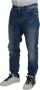 Dolce & Gabbana Blauwe Gewassen Skinny Katoenen Denim Jeans Blue Heren - Thumbnail 2