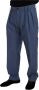 Dolce & Gabbana Blauwe Linnen Chino Heren Formele Broek Blue Heren - Thumbnail 1