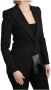 Dolce & Gabbana Sportjas Brokaatontwerp Enkele knoopsluiting Black Dames - Thumbnail 2