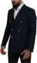 Dolce & Gabbana Blauwe Dubbelrijige Formele Jas Blazer Blue Heren - Thumbnail 2