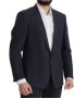 Dolce & Gabbana Dark Blue Alta Sartoria Jacket Coat Blazerjas Blauw Heren - Thumbnail 2