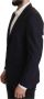 Dolce & Gabbana Dark Blue Single Breasted Martini Blazerjas Blauw Heren - Thumbnail 2