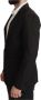 Dolce & Gabbana Elegante Zwarte Blazer van Katoen-Wolmix Black Heren - Thumbnail 2
