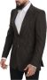Dolce & Gabbana Exclusieve Wolblend Single Breasted Blazer Multicolor Heren - Thumbnail 2
