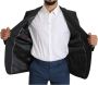 Dolce & Gabbana Grijze Wol Enkellange Jas Blazer Gray Heren - Thumbnail 2