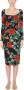 Dolce & Gabbana Elegante zijden kokerjurk met bloemenprint Multicolor Dames - Thumbnail 4