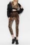 Dolce & Gabbana Mouwloze Top met Dierenprint en Elastische Tailleband Beige Dames - Thumbnail 2