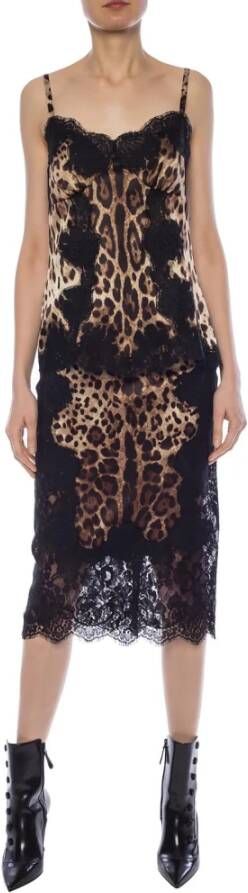 Dolce & Gabbana Mouwloos topje Bruin Dames