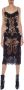 Dolce & Gabbana Strakke Pasvorm Kant Paneel Spaghettiband Jurk Brown Dames - Thumbnail 2