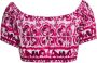 Dolce & Gabbana Fuchsia Bardot Blouse Pink Dames - Thumbnail 2