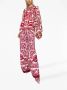 Dolce & Gabbana Majolica Print Zijden Blouse Pink Dames - Thumbnail 5