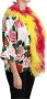 Dolce & Gabbana Witte Bloemen Rozen Bont Jas Cape Multicolor Dames - Thumbnail 2