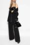 Dolce & Gabbana Gestructureerde Zwarte Bralette Top Black Dames - Thumbnail 2