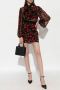 Dolce & Gabbana Zijden top met kersenprint Black Dames - Thumbnail 2