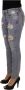 Dolce & Gabbana Blauwe Katoenen Stretch Skinny Lage Taille Denim Jeans Blue Dames - Thumbnail 2