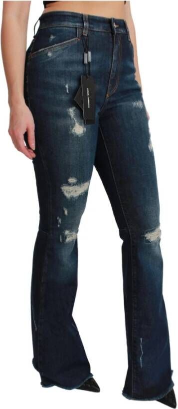 Dolce & Gabbana Uitlopende broek Blauw Dames