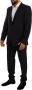 Dolce & Gabbana Blue Gold Wool Single Breasted 2 Piece Suit Blauw Heren - Thumbnail 2