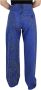 Dolce & Gabbana Blauwe Tie Dye High Waist Straight Denim Jeans Blue Dames - Thumbnail 2