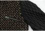 Dolce & Gabbana Zwarte Pailletten Geitenleren Jas Black Heren - Thumbnail 2