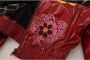 Dolce & Gabbana Bordeauxrode Bloemenprint Jack met Volledige Ritssluiting voor Dames van Polyester Multicolor Dames - Thumbnail 7