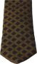 Dolce & Gabbana Bruin Gestreepte Klassieke Heren Smalle Stropdas Bruin Heren - Thumbnail 2