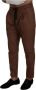 Dolce & Gabbana Bruine Cashmere Heren Joggingbroek met Koord Brown Heren - Thumbnail 2
