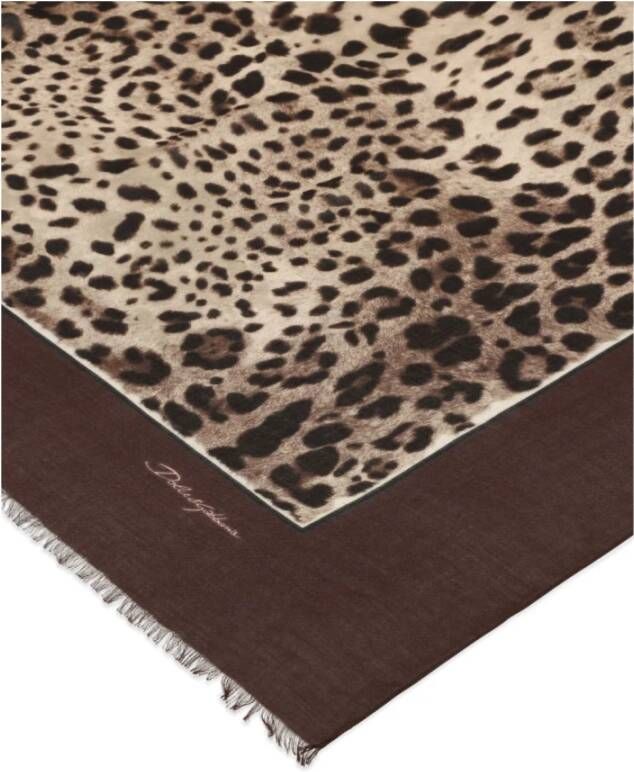Dolce & Gabbana Bruine Sjaals van Bruin Dames