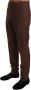 Dolce & Gabbana Elegante Bruine Wol en Zijde Formele Broek Brown Heren - Thumbnail 2
