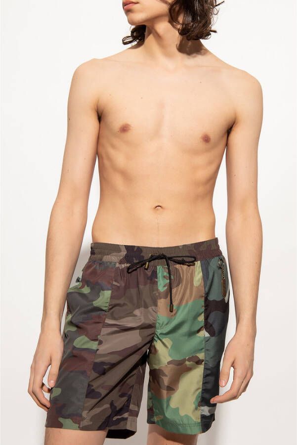 Dolce & Gabbana Camo swim shorts Groen Heren