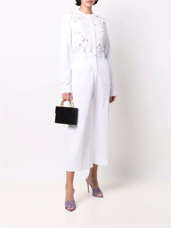 Dolce & Gabbana Cardigan with floral embroidery Wit Dames