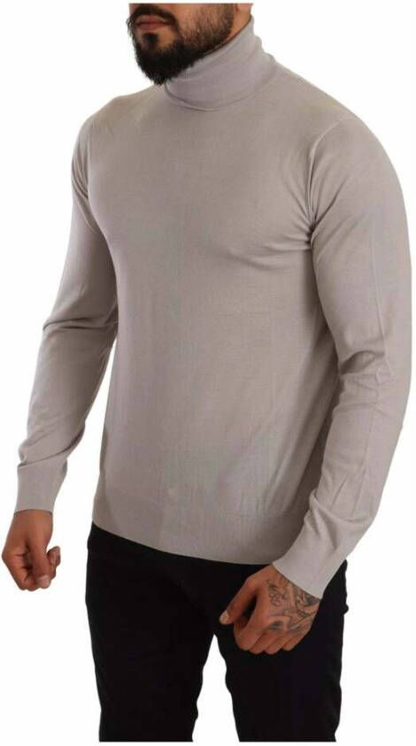 Dolce & Gabbana Cashmere Turtleneck pullover trui Grijs Heren