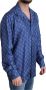 Dolce & Gabbana Blue Beach Chair Umbrella Print Silk Shirt Blauw Heren - Thumbnail 1
