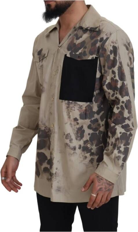 Dolce & Gabbana Casual Shirts Beige Heren