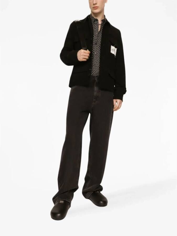 Dolce & Gabbana Casual Shirts Zwart Heren