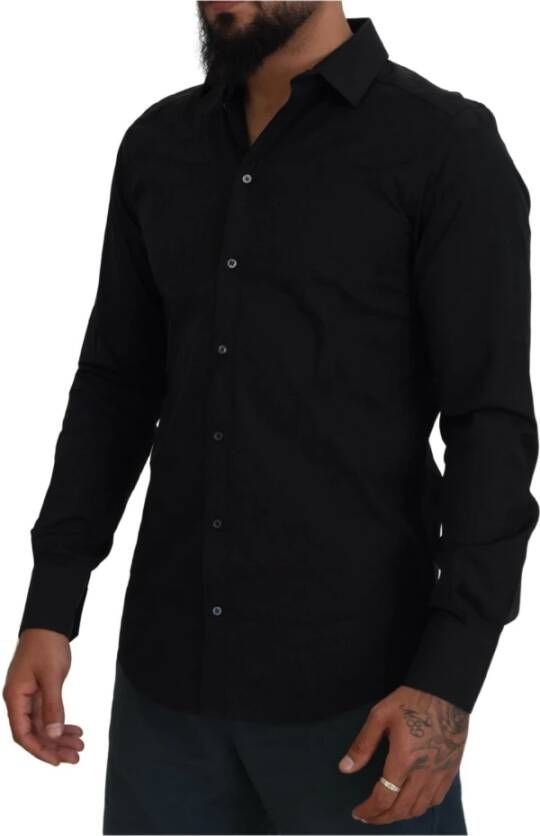 Dolce & Gabbana Casual Shirts Zwart Heren