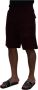 Dolce & Gabbana Prachtige Logo Shorts Maroon Made in Italy Black Heren - Thumbnail 2