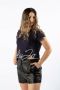 Dolce & Gabbana Leren Shorts met knoop en rits Black Dames - Thumbnail 2