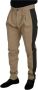 Dolce & Gabbana Bruin Zwart Katoenen Chino Broek Brown Heren - Thumbnail 2